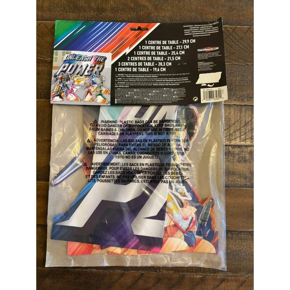 NEW Power Rangers Table Decorating Kit Multicolor 27pc Centerpiece 280174